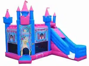 Princess Jumping Castle With Slide rental